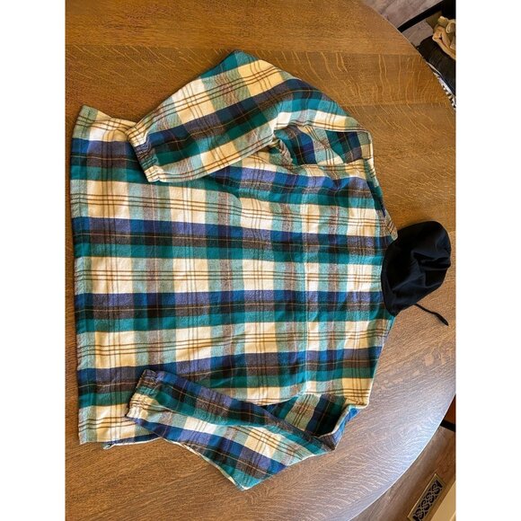 Vintage No Fear Men’s Plaid Flannel Pullover size XL - Picture 5 of 6